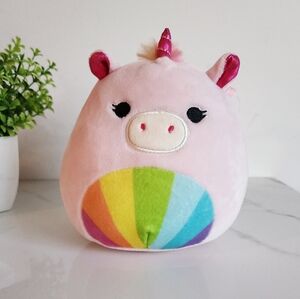 🦄💗 Squishmallow Official Kellytoy 5" Soft Plush Animal Toy - Amor The Unicorn